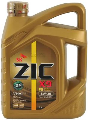 Моторное масло ZIC X9 FE, 5W-30, 4л, синтетическое [162615]