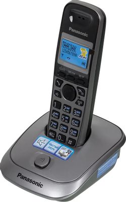 Радиотелефон Panasonic KX-TG2511RUM, серый металлик и черный – купить в ...