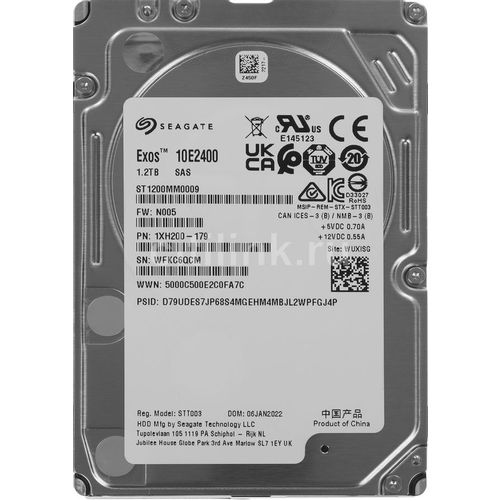 1.2ТБ Жесткий диск Seagate Enterprise Performance ST1200MM0009, SAS 3.0, 2.5", 10000об/мин