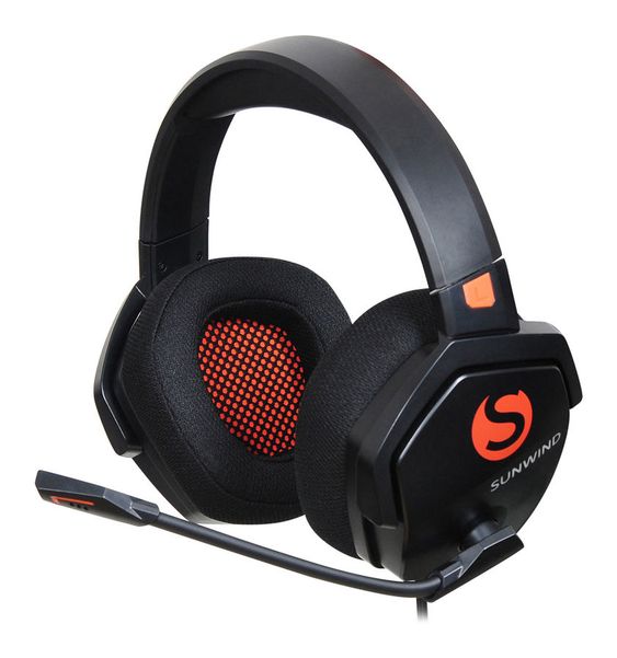 Гарнитура игровая SunWind SW-HS700G,  для компьютера, мониторные,  проводные [1407661]