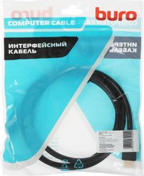 Кабель аудио-видео Buro HDMI 2.0, HDMI (m) - HDMI (m), ver 2.0, 1.5м