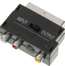 Изображение товара Адаптер аудио-видео NingBo SCART (m) -  3хRCA (f),  S-VIDEO (f),  черный [jsp005]