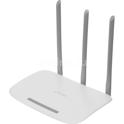 Wi-Fi роутер TP-LINK TL-WR845N, Wi-Fi 4, N300, 2.4ГГц, 4 LAN, белый