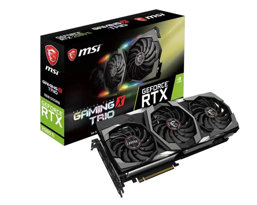 Обзор товара видеокарта MSI NVIDIA GeForce RTX 2080Ti RTX 2080 Ti GAMING X  TRIO 11ГБ GDDR6, Ret (1084345) в интернет-магазине СИТИЛИНК