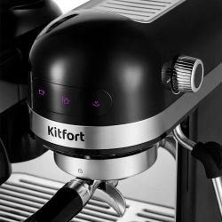 Кофеварка KitFort КТ-7126,  черный /нержавеющая сталь