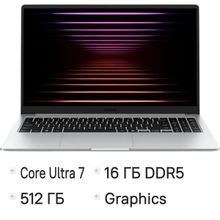 Изображение товара Ноутбук Samsung Galaxy Book 5 NP750 15.6 IPS Intel Core Ultra 7 12 ядер 16ГБ SSD Windows 11