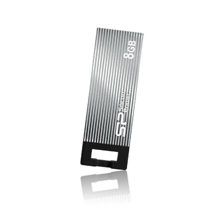 Флешка USB Silicon Power Touch 835 8ГБ, USB2.0, серый [sp008gbuf2835v1t]