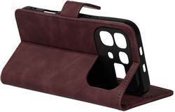Чехол (флип-кейс) ZIBELINO Book Wallet, для Infinix Note 60 Pro 5G, бордовый