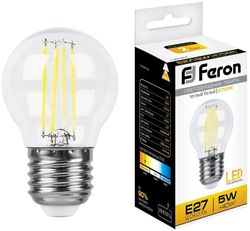 Упаковка ламп LED FERON E27, шар, 5Вт, 10 шт.