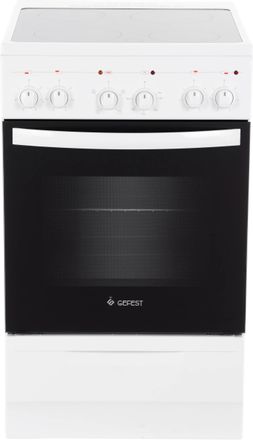 Электрическая плита GEFEST ЭП Н Д 5160-02 0095, стеклокерамика, без крышки, белый
