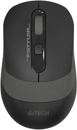 Мышь беспроводная A4TECH Fstyler FG10, радио, оптическая, USB, 2000dpi, черный и серый [fg10 grey]