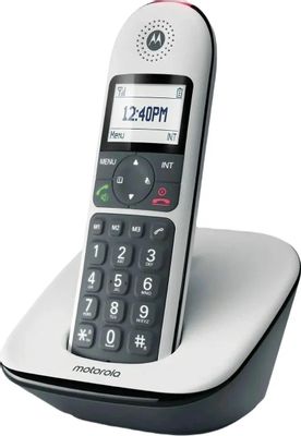 Радиотелефон Motorola CD5001,  черный и белый [107cd5001white]
