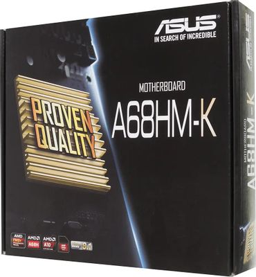 Материнская плата Asus A68HM-K (sFM2/FM2+, AMD A68H, PCI-Ex16)