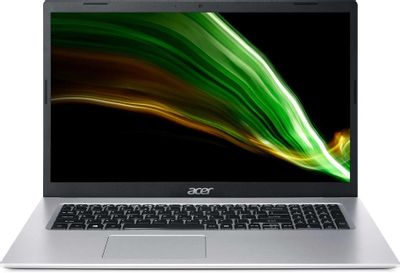 Ноутбук Acer Aspire 3 A317-53-58UL NX.AD0ER.00V, 17.3", IPS, Intel Core i5 1135G7 2.4ГГц, 4-ядерный, 8ГБ DDR4, 512ГБ SSD,  Intel Iris Xe graphics, Windows 11 Home, серебристый