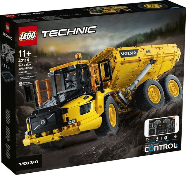 Конструктор Lego Technic Самосвал Volvo 6х6,  42114
