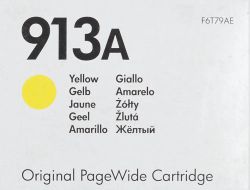 Картридж HP 913A, желтый