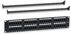 Патч-панель WRline (WR-PL-48-C5E-D) 19" 2U 48xRJ45 кат.5e