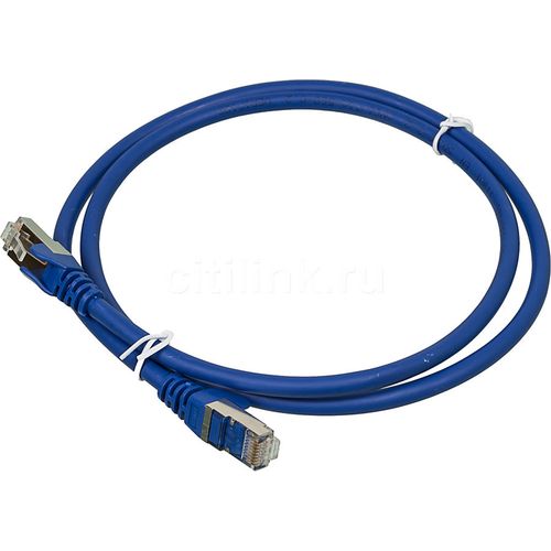 Патч-корд LanMaster вилка RJ-45, вилка RJ-45, кат.6A, LSZH, 1м, синий [lan-pc45/s6a-1.0-bl]
