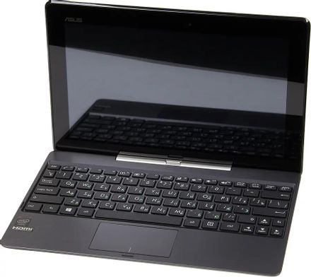 Планшет-трансформер ASUS T100TA-DK066H 10.1", Intel Atom Z3775 1.46ГГц, 4-ядерный, 2ГБ DDR3, 500ГБ,  32ГБ SSD,  Intel HD Graphics, Windows 8.1, серый [90nb0451-m08040]