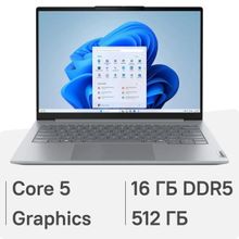 Изображение товара Ноутбук Lenovo Thinkbook 14 G8 IRL 14 IPS Intel Core 5 16ГБ 512ГБ SSD Windows 11 Pro серебристый