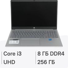 Изображение товара Ноутбук HP 15-fd0131wm 15.6 IPS Intel Core i3 8ГБ SSD Windows 11 серебристый