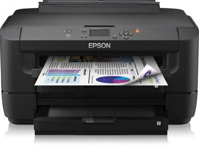 Принтер струйный Epson WorkForce WF-7110DTW цветная печать, A3+, цвет черный [c11cc99302]