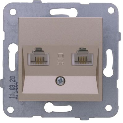 Розетка компьютерная/телефонная Panasonic Karre Plus & Arkedia Slim ...