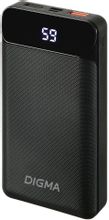 Изображение товара Внешний аккумулятор (Power Bank) Digma DG-20000-PL,  20000мAч,  черный [dg-20000-pl-bk]