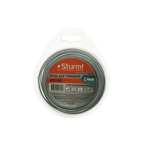 Леска для триммеров STURM! BGT3535, 2.4мм, 10м [bgt3535-2.4-0м-10]