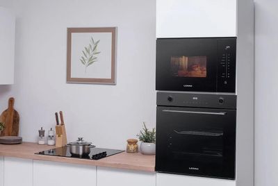 Встраиваемая микроволновая печь LERAN MO 325 BG, 25л, 900Вт, черный ...