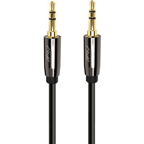 Кабель аудио CAWEON GG, Jack 3.5 (m) — Jack 3.5 (m), медь луженая, 3м, GOLD, черный [gg-3m]