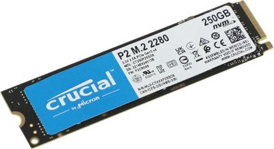 Crucial P2 - SSD - 250 GB - PCIe 3,0 x4 (NVMe) - CT250P2SSD8