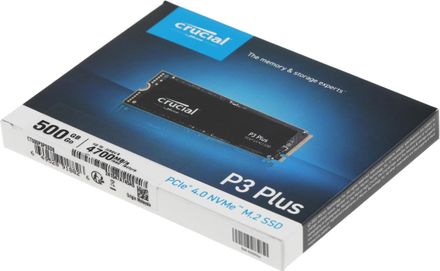 500ГБ SSD накопитель Crucial P3 Plus CT500P3PSSD8 M.2 2280, PCIe
