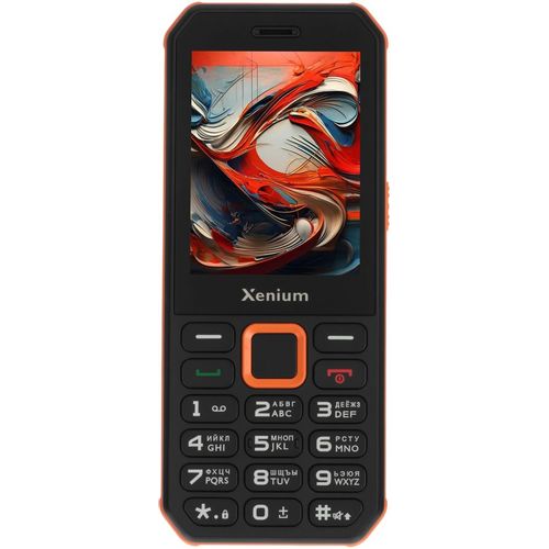 Сотовый телефон XENIUM X 300, черный/оранжевый