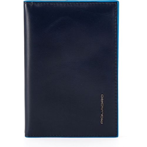 Обложка для паспорта Piquadro Blue Square PP5255B2/BLU2 синий кожа натуральная