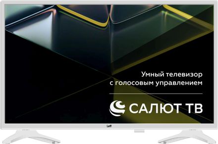 43" Телевизор LEFF 43U691T 4K Ultra HD, СМАРТ ТВ, Салют ТВ, белый