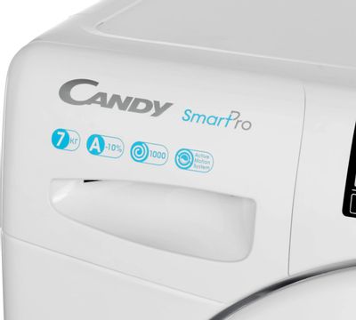 Стиральная машина узкая Candy Smart Pro CO4 107T1/2-07, с фронтальной  загрузкой, 7кг, 1000об/мин – купить в Ситилинк | 1484198