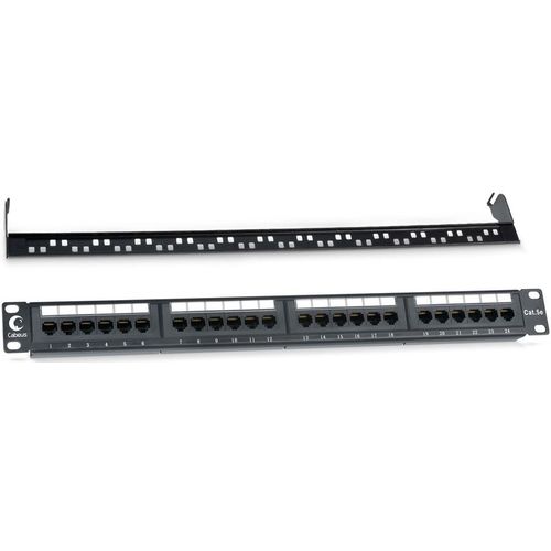 Патч-панель Cabeus PL-24-CAT.5E-DUAL 19" 1U 24xRJ45 кат.5E UTP