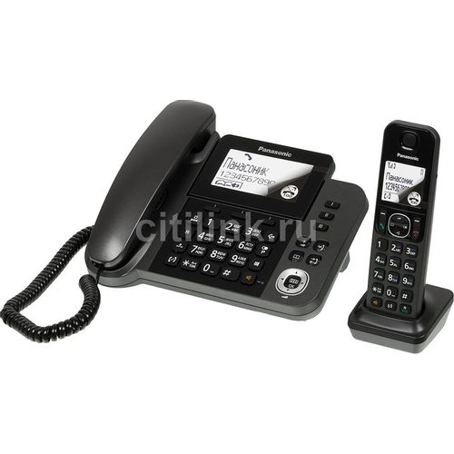 Радиотелефон Panasonic KX-TGF310RUM, серый металлик