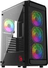 Изображение товара Корпус ATX BLOODY BD-CC114F Midi-Tower с прозрачной боковой панелью и ARGB вентиляторами