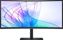 Изображение товара 34" Монитор Samsung ViewFinity S6 S34C650VAIXCI,  3440x1440,  VA,  100Гц,  1хHDMI,  1хDP,  изогнутый, черный [ls34c650vaixci]