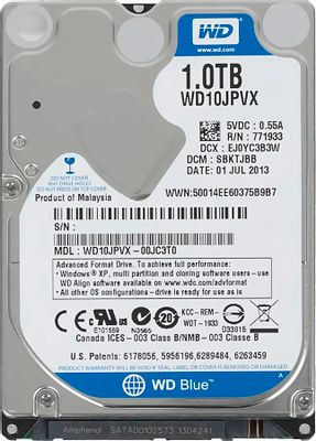 Обзор товара жесткий диск WD Blue WD10JPVX, 1ТБ, HDD, SATA III, 2.5 ...