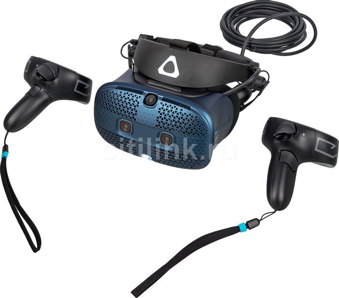 Шлем виртуальной реальности HTC Vive Cosmos,  черный/синий [99harl027-00]