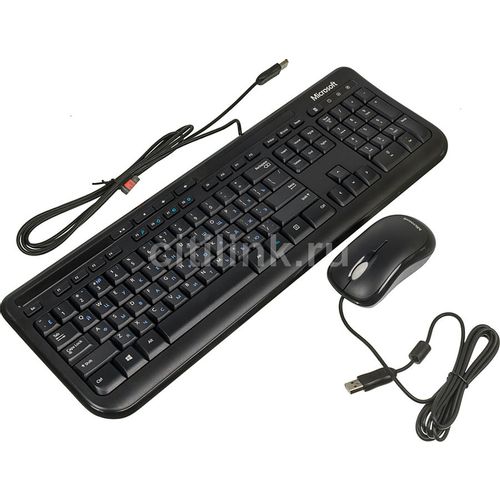 Комплект (клавиатура+мышь) Microsoft Wired 600 for Business, USB, проводной, черный [3j2-00015] MICROSOFT