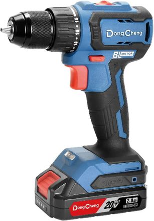 Дрель-шуруповерт DONGCHENG DCJZ2040, 2Ач,  с двумя аккумуляторами [dcjz2040(type am)]