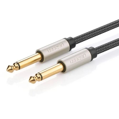 Кабель аудио UGREEN AV128, Jack 6.35 (f) - Jack 6.35 (f), 1м, черный [10636]