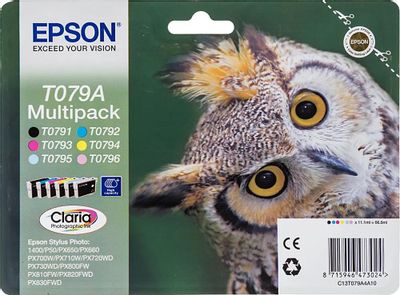 Картридж Epson T079A, 6 цветов / C13T079A4A10 – купить в Ситилинк | 688566