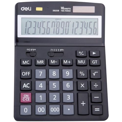 Калькулятор Deli E39259, 16-разрядный, черный