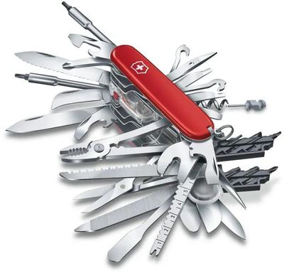 Складной нож Victorinox SwissChamp XXL, функций: 73, 91мм, красный , коробка подарочная [1.6795.xxl]