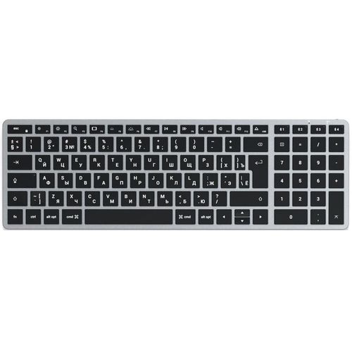 Клавиатура SATECHI X2, беспроводная, Bluetooth, механическая, ножничная, серый [st-btsx2m-ru]